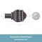 Kenney Mfg Kenney Beckett 5/8" Standard Decorative Window Curtain Rod, 28-48", Oil Rubbed Bronze KN71646V1 - alternate 2